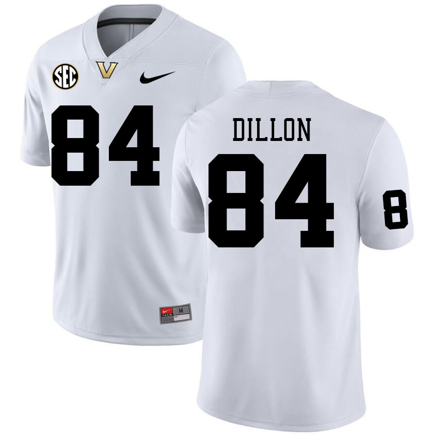Vanderbilt Commodores #84 Jeremiah Dillon College Football Jerseys Stitched Sale-White